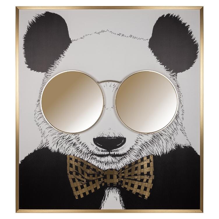 Wall art shiny Panda - 0