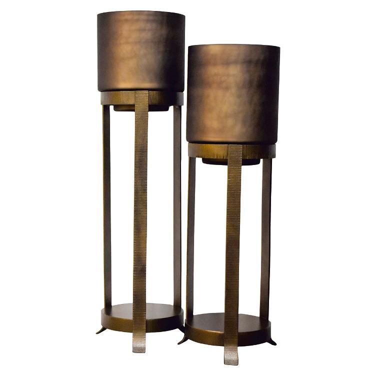 Windlicht Mione groß (Bronze) - 0